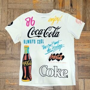 Coca Cola White Short Sleeve Tees Classic Collection